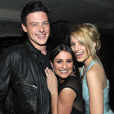 Parties -  Cory Monteith, Lea Michele and Dianna Agron - InStyle celebrates the Golden Globes with the cast of Glee