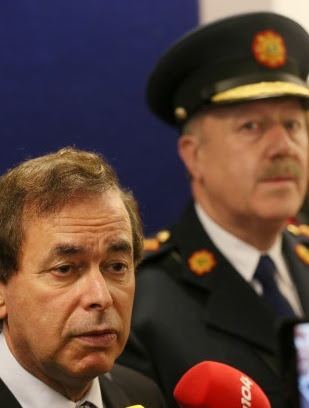 RESIGNED: Justice Minister Alan Shatter and Garda Commissioner Martin Callinan. 