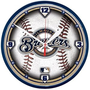 Wincraft Milwaukee Brewers Round Clock