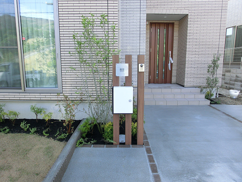 外構 エクステリア 施工例 写真一覧 門柱 Kokko Garden