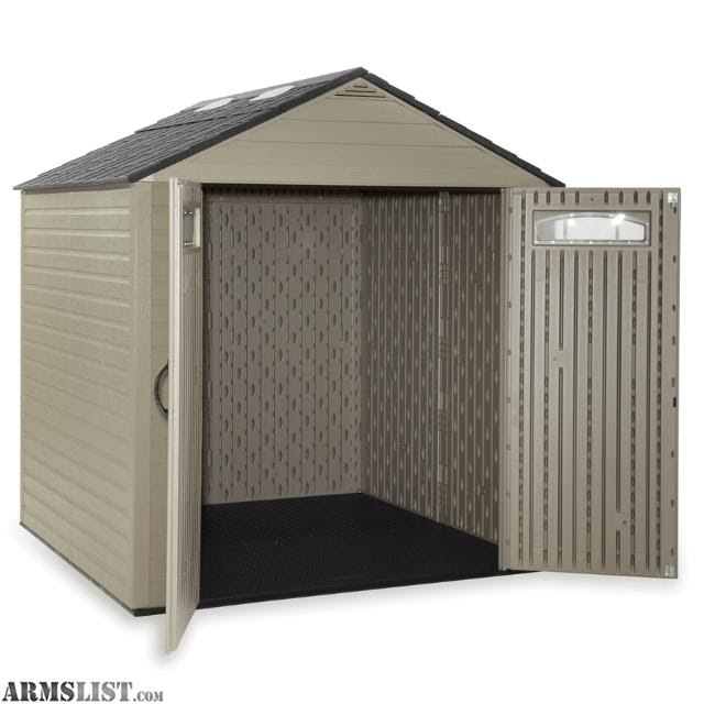 ... - For Sale: Rubbermaid Roughneck 7.25-ft x 7.2-ft Gable Storage Shed