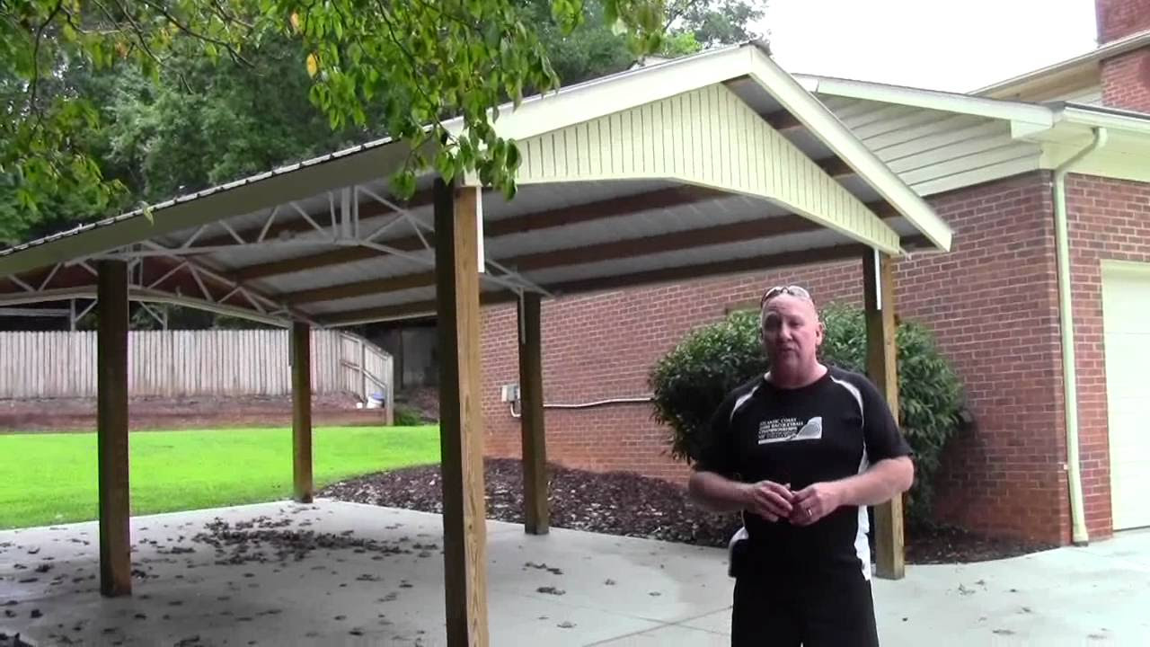 steel trusses carports, garages, and sheds - youtube