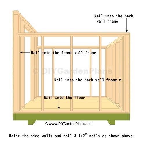 Side Wall: Saltbox Shed Plans - Page 7