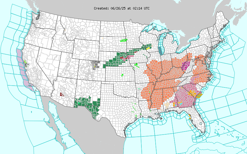 US Watches and Warnings