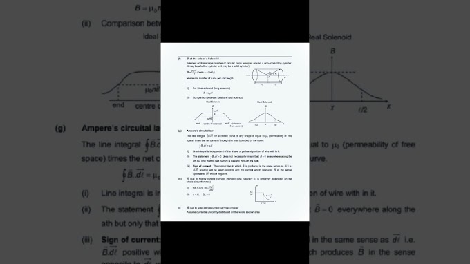 #physics #imp notes for class 12 #cbse and #neet . #short notes for physics #MAGNETIS. #viralvideo