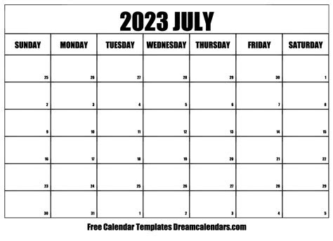 Calendars are easy to save as pdf document or print;; download printable july 2023 calendars