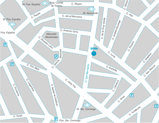san bernardo madrid mapa Contacto « Fundación SIMA