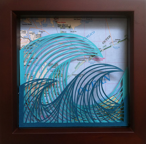 Waves Paper Cutting