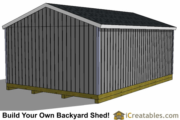 16x24 Shed Plans Large Shed Plans