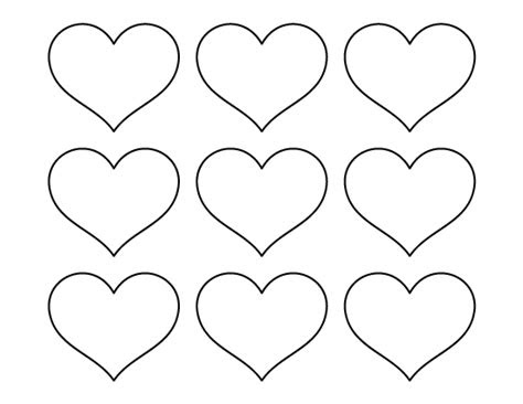  printable small heart template