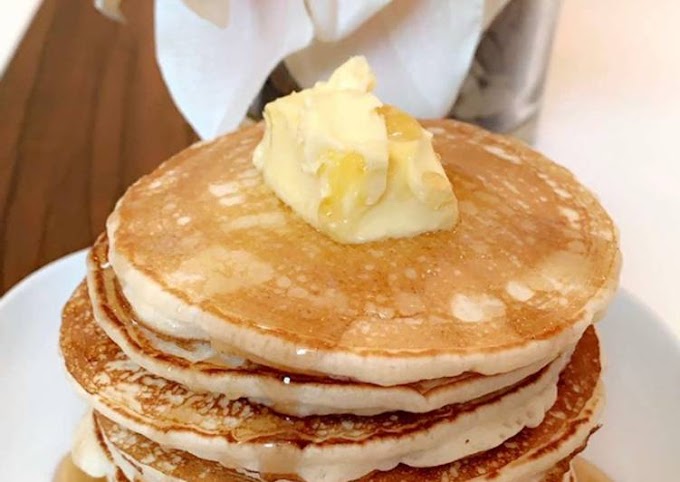 Recipe of Authentic Fluffy Pancakes for Vegetarian Food