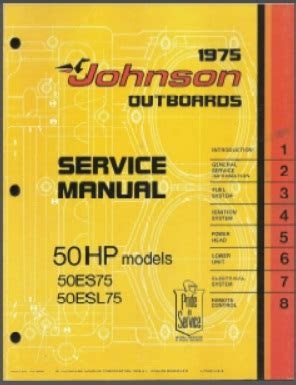 Free 1975 Johnson Outboard Motor Service Manual (PDF / ePub)