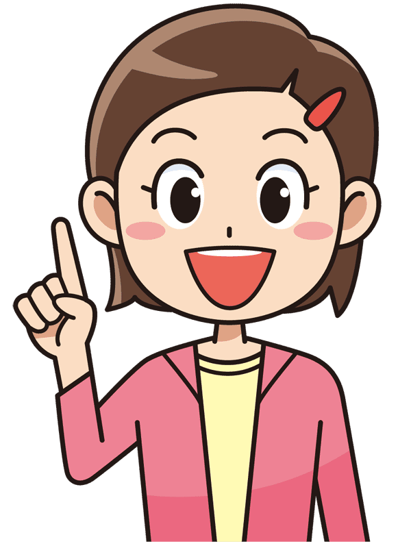 指を指す元気な女の子 無料イラスト素材 イラスト素材図鑑
