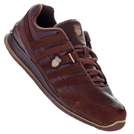 Best Review of K-Swiss Shield LE Leather Trainers Brown Mens Size 8.5