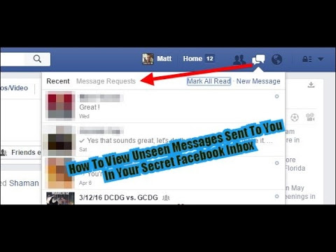 How To View Unseen Messages Sent To You In Your Secret Facebook Inbox