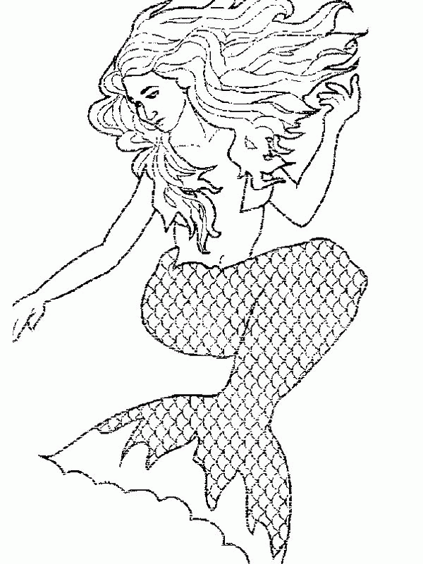 Download Adult Coloring Pages Mermaid - Coloring Home