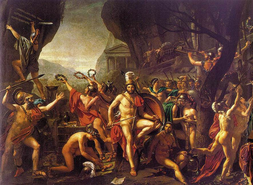 A painting by Jacques-Louis David.