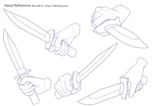 手のイラスト資料集 Hand Reference Hato King