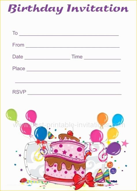  girl birthday invitations templates free of 21 kids birthday invitation