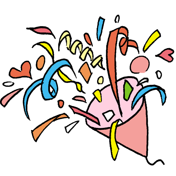 クラッカーのイラスト かわいいフリー素材が無料のイラストレイン