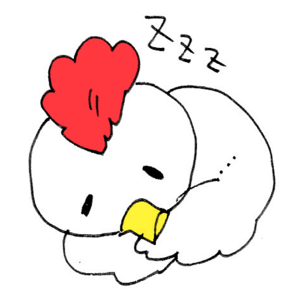 寝る酉のイラスト かわいいフリー素材が無料のイラストレイン