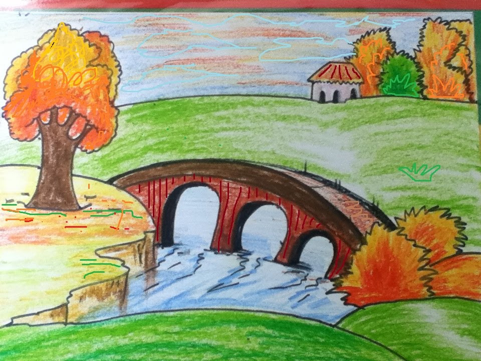 Easy Scenery Drawing For Kids at GetDrawings | Free download How to draw all animals.