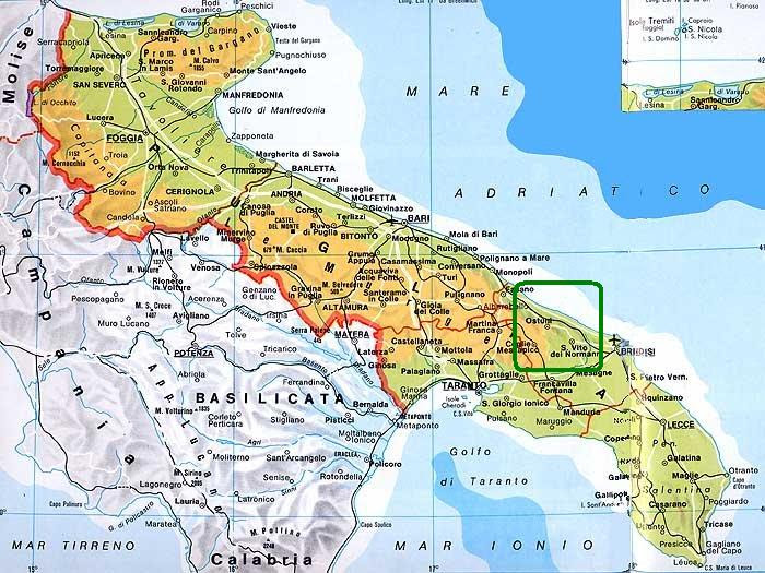 Cartina Politica Basilicata E Puglia
