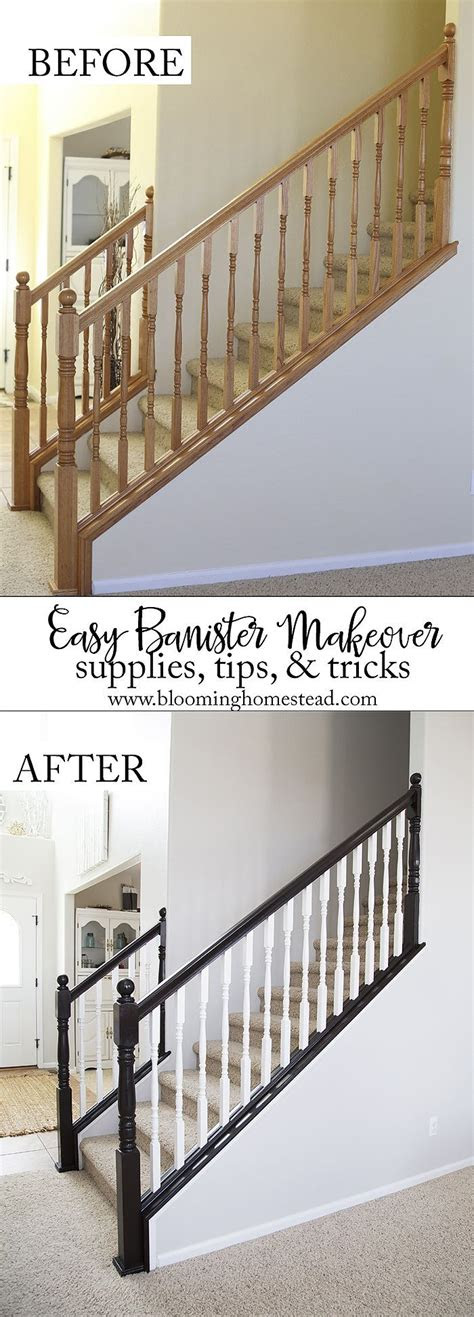 diy stair railing makeover hallway decorating