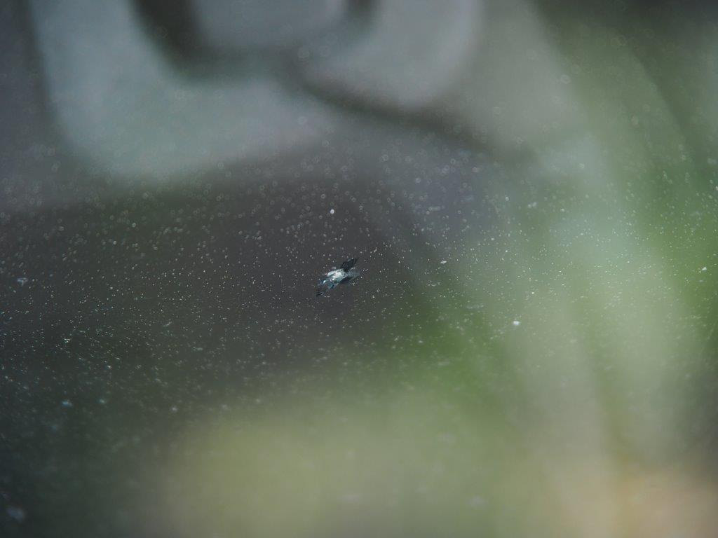 飛び石でフロントガラスに傷が 夢閑人倶楽部