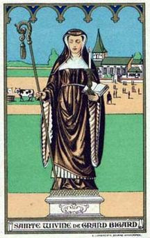 Sainte Wivine, abbesse bénédictine dans le Brabant († 1170)