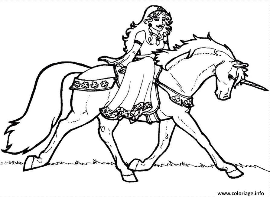 Coloriage Licorne Ailes Tete Mignon 121 Jecoloriecom
