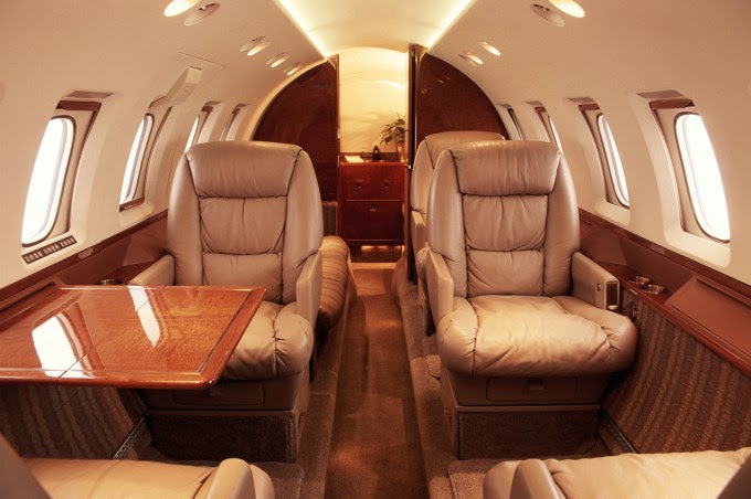 CORPORATE JET INTERIOR