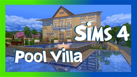 sims  moderne pool villa hd haus bauen house building