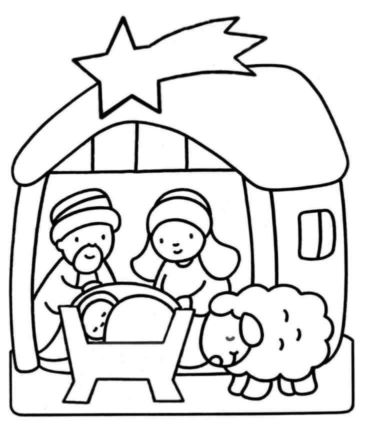 free jesus birth coloring pages download free clip art