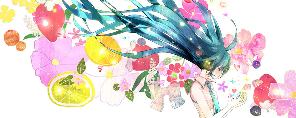 初音ミク カラフルで綺麗なイラスト壁紙 ボカロ画像