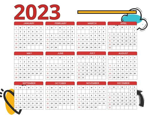  2023 printable calendar pdf or excel icalendarsnet printable paper