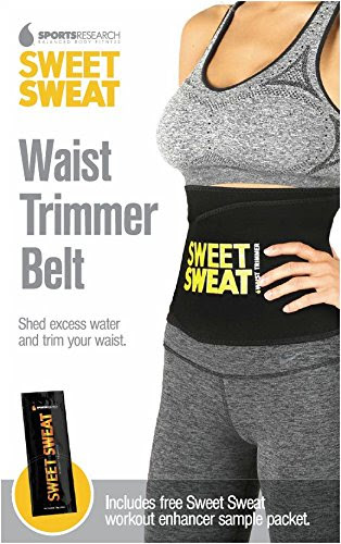 Sweet Sweat Premium Waist Trimmer, 1-size-fits-all. Includes Free Sample of Sweet Sweat!