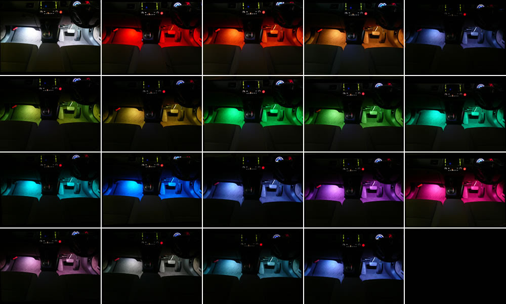 フルカラーledフットランプキット