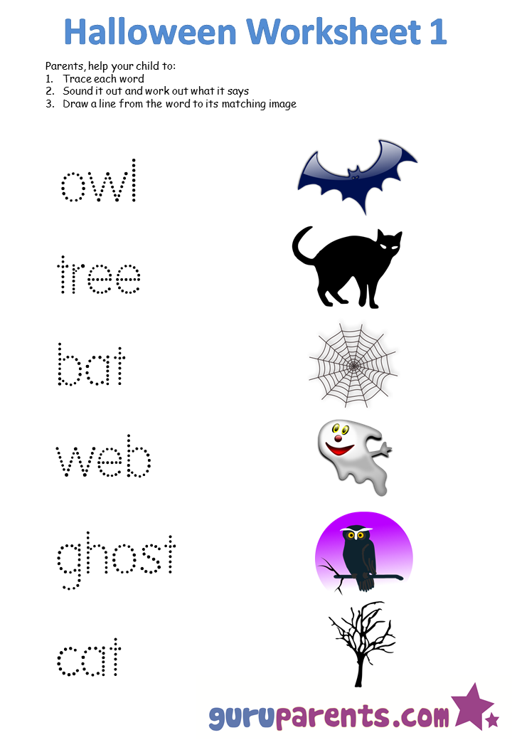 Halloween Worksheets | guruparents