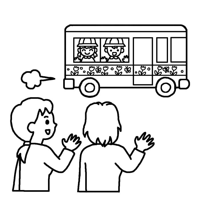 すべての動物の画像 トップ100 バス イラスト 白黒