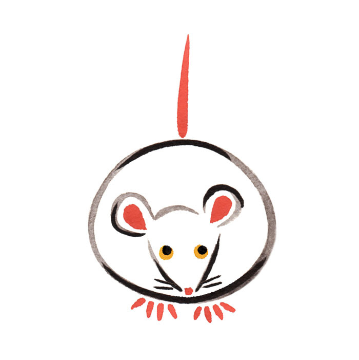 干支イラスト 子 Tsumura Illustration Studio