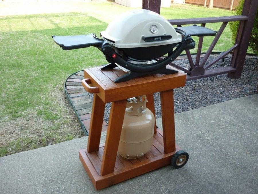 Weber Q Rolling Cart - by easiersaidthandone @ LumberJocks ...