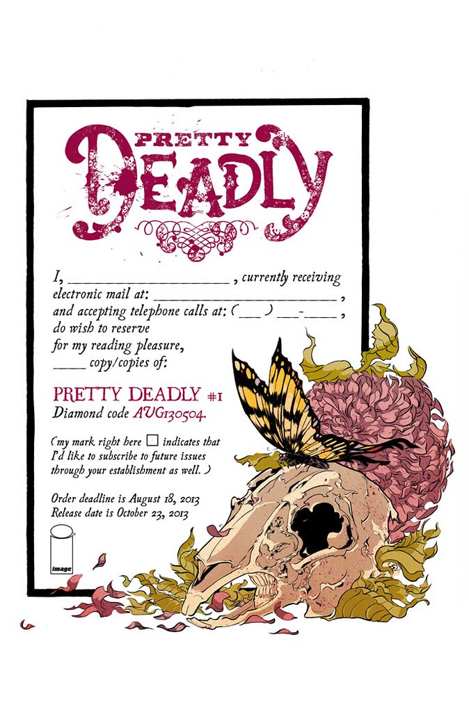 Pretty Deadly #1 preorder form