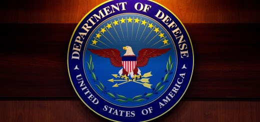 A plaque of the Department of Defense se