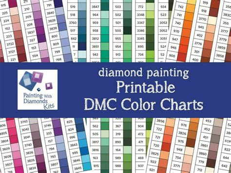 A paint color mixing chart, also called a paint color wheel, is a circle made up of 12 sections of different colors. print yourself dmc color charts diamond painting drill color card