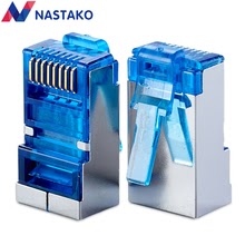 Blue Cat5e Cat6 rj45 connector cat6 network connectors rj45 jack plug
metal shielded modular Jack terminals