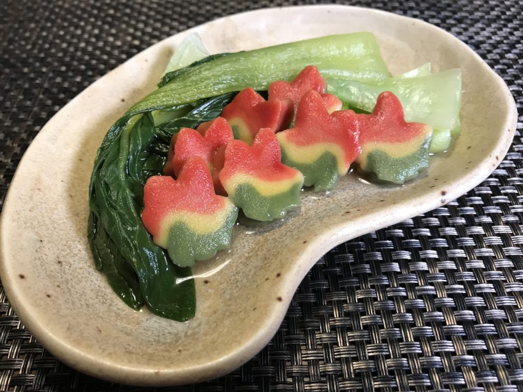 京生麩と青梗菜の白だし煮