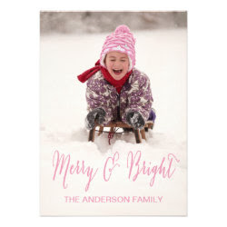 Merry and Bright | Holiday Photo Card