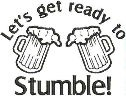 Embroidered Can Cozie Let S Get Ready To Stumble That S Sew Marti Llc