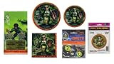 Universal Studio Monsters Halloween Party Supplies - Lunch Plates, Dessert Plates, Table Cover, Napkins, Confetti & Mylar Balloon - Dracula, The Mummy, The Werewolf and Frankenstein Halloween Party Bundle